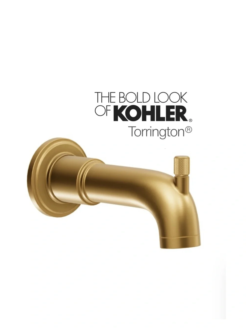 KOHLER Torrington Tub Spout Assembly K-1594298-2MB -NEW IN BOX- Brushed ModBrass